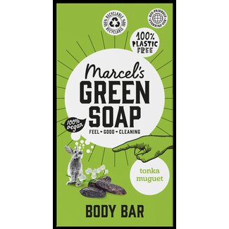 Marcel's Green Soap Shower bar tonka & muguet 150 Gram