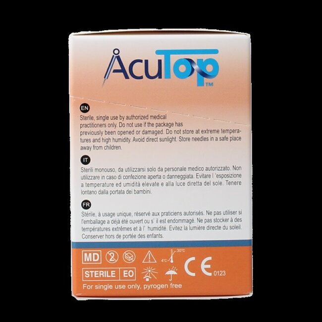 Aiguille de dry needling KJ-T 0,25 x 30 mm, 100 pièces