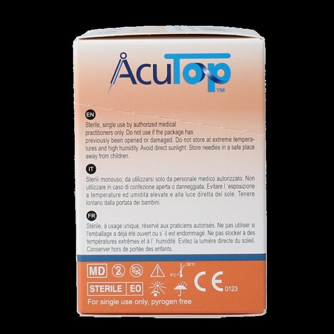 Aiguille de dry needling KJ-T 0,25 x 25 mm, 100 pièces