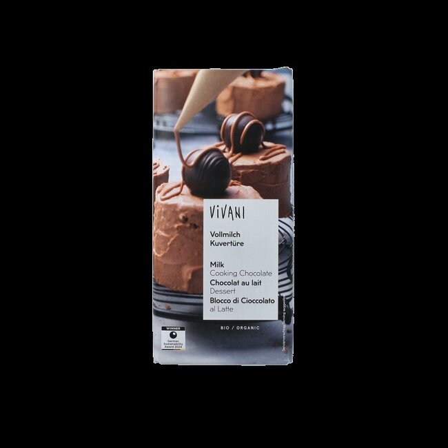 Milk cooking chocolate bio 150 Gram