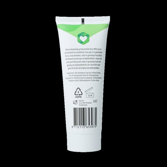 Verkoelende gel aloe vera 100 Milliliter