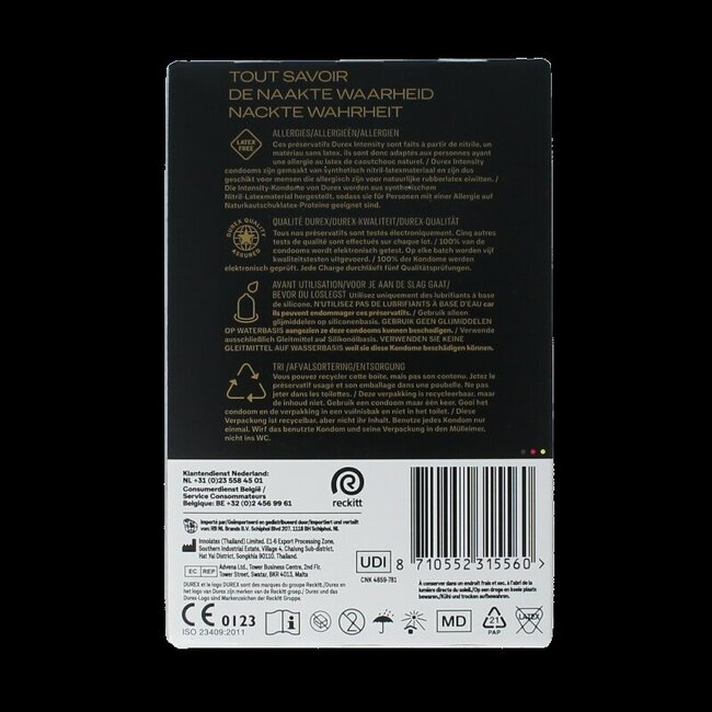 Condooms intensity 20 Stuks