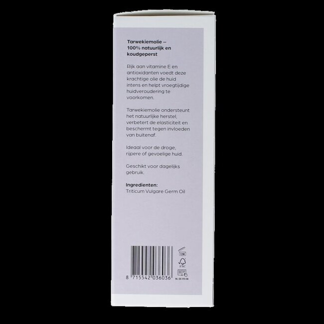 Tarwekiem koudgeperst basisolie glazen fles 100 Milliliter