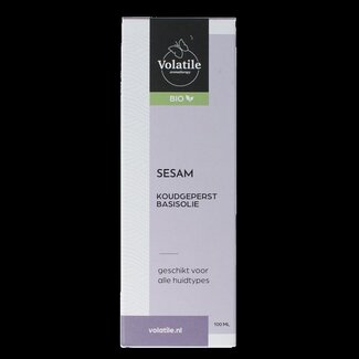 Volatile Huile de sésame bio pressée à froid flacon en verre 100 ml