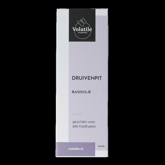 Volatile Druivenpit basisolie glazen fles 100 Milliliter