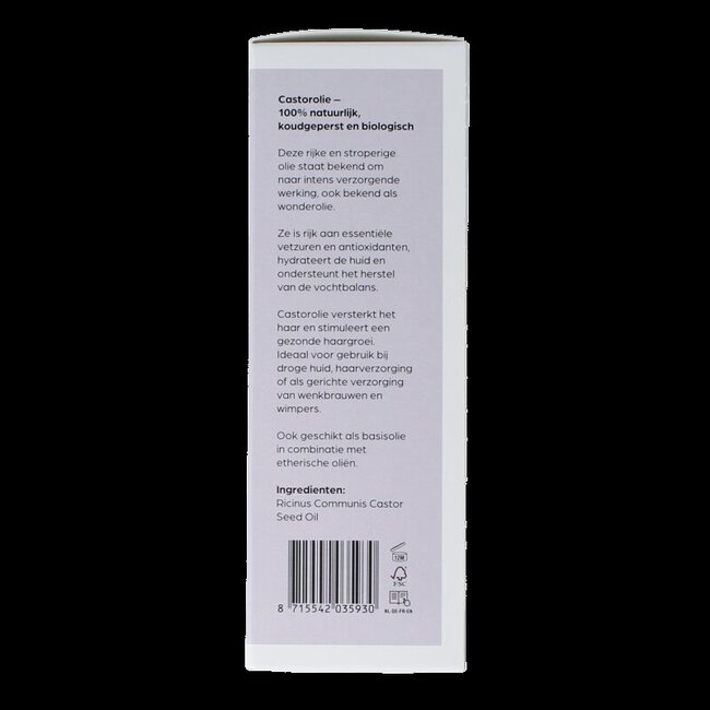 Huile de ricin bio pression à froid flacon en verre 100 ml