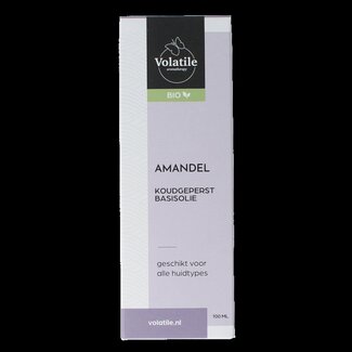 Volatile Huile d'amande bio pressée à froid flacon en verre 100 ml