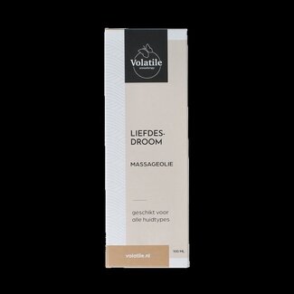 Volatile Huile de massage Rêve d'Amour flacon verre avec pompe 100 ml