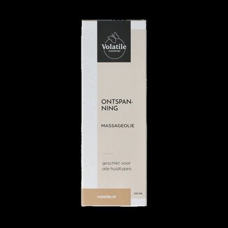 Volatile Huile de massage relaxation flacon verre avec pompe 100 ml