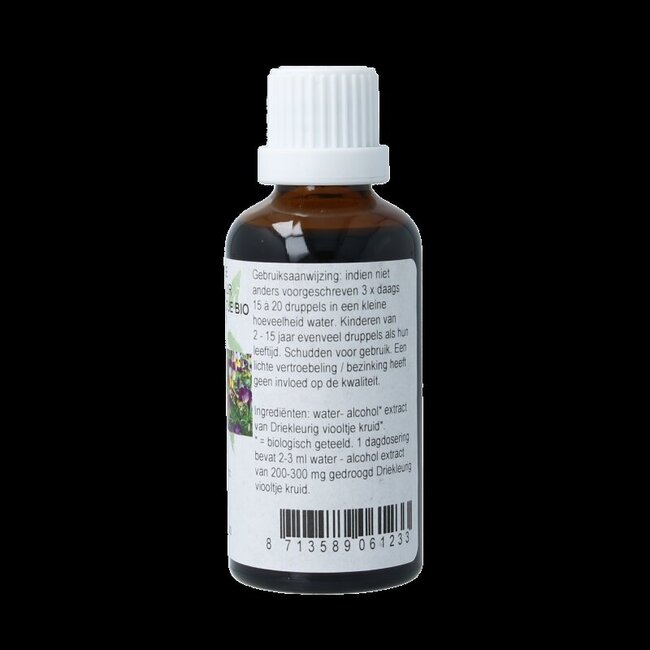 Viola tricolor hrb / driekl viooltje tinctuur bio 50 Milliliter