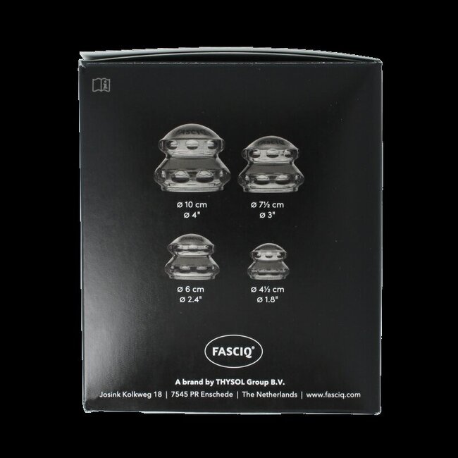 Full body cupping set in box 4 Stuks