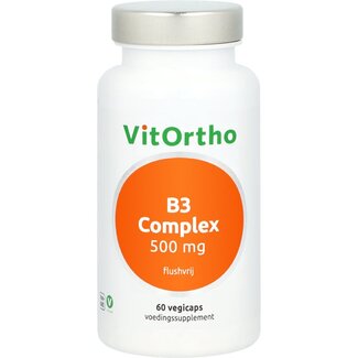 VitOrtho B3 complex 500mg flushvrij 60 Vegetarische capsules