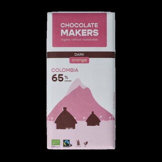 Chocolatemakers Colombia dark sinaas 65% bio 80 Gram