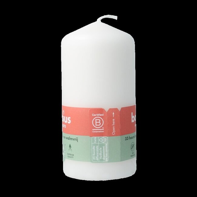 Bougie pilier 120-58 blanc nuage 1 pièce