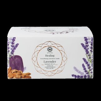 Bolsius Bougie aux pierres précieuses Healing Lavender 70 g