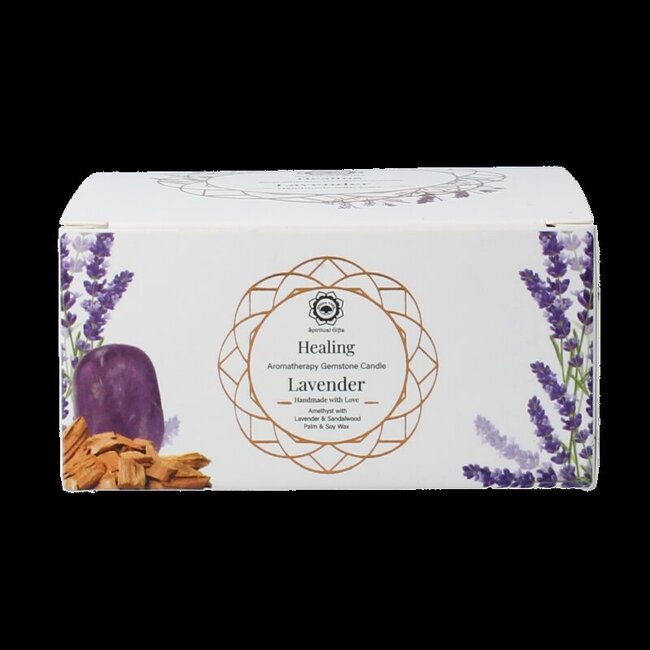 Bougie aux pierres précieuses Healing Lavender 70 g