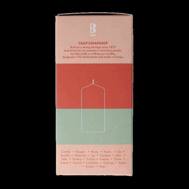 Bougie pilier 120/58 orange doré 1 pièce