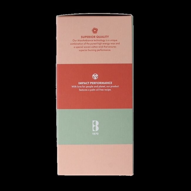 Bougie pilier 120/58 orange doré 1 pièce