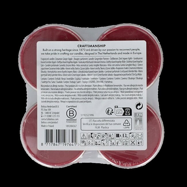 Maxlicht merry moments cinnamon ginger 8 Stuks