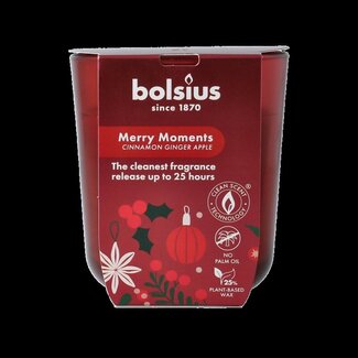 Bolsius Bougie parfumée en verre 80/73 True Glow Merry Moments 1 pièce