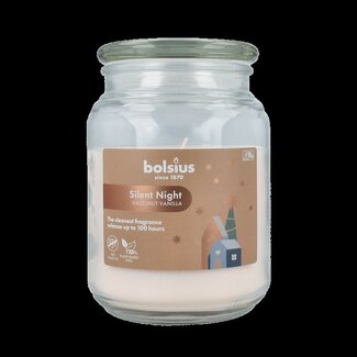Bolsius Geurglas met deksel silent night hazelnut vanilla 1 Stuks