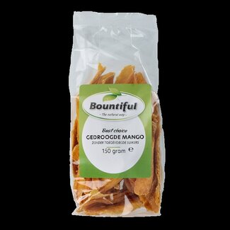 Bountiful Mango gedroogd zonder toegevoegde suikers 150 Gram