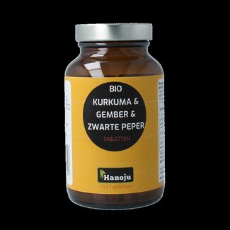 Hanoju Curcuma + gingembre + pipérine 500 mg 150 comprimés