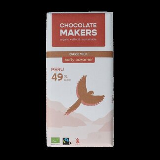 Chocolatemakers Fairtrade salty caramel 49% bio 80 Gram