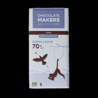 Chocolatemakers Sierra Leone salty caramel 70% bio 80 Gram
