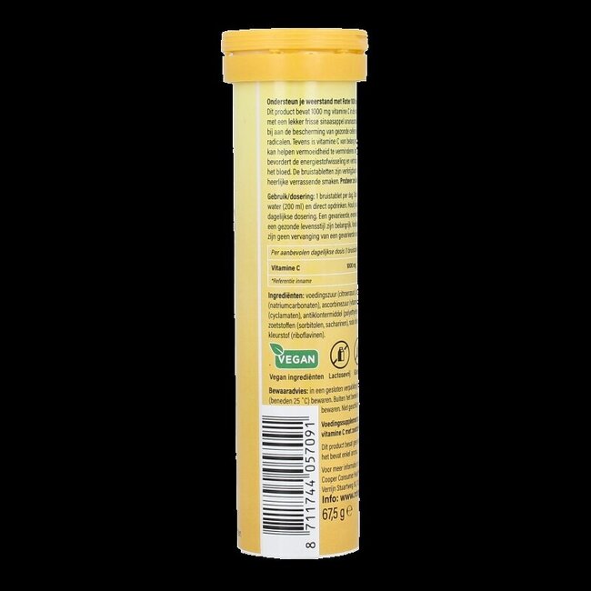 Vitamine C1000 sinaasappel ananas 15 Bruistabletten