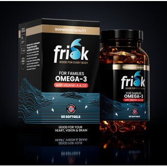 Frisk Omega 3 for families 60 Softgels