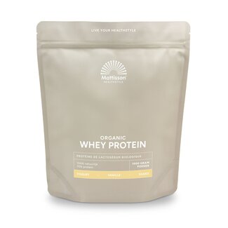 Mattisson Wei proteine poeder 75% vanille bio 1 Kilogram