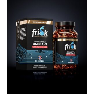 Frisk Omega 3 for families 120 Softgels