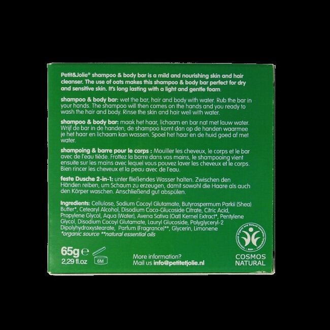 Pain de shampoing et corps pour bébés et enfants 65 g