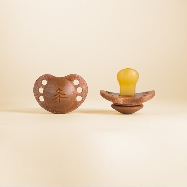 Sucettes orthodontiques en hêtre 6+ mois - 2 pièces