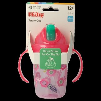 Nuby Antilekbeker flip-it met handvaten 1 Stuks
