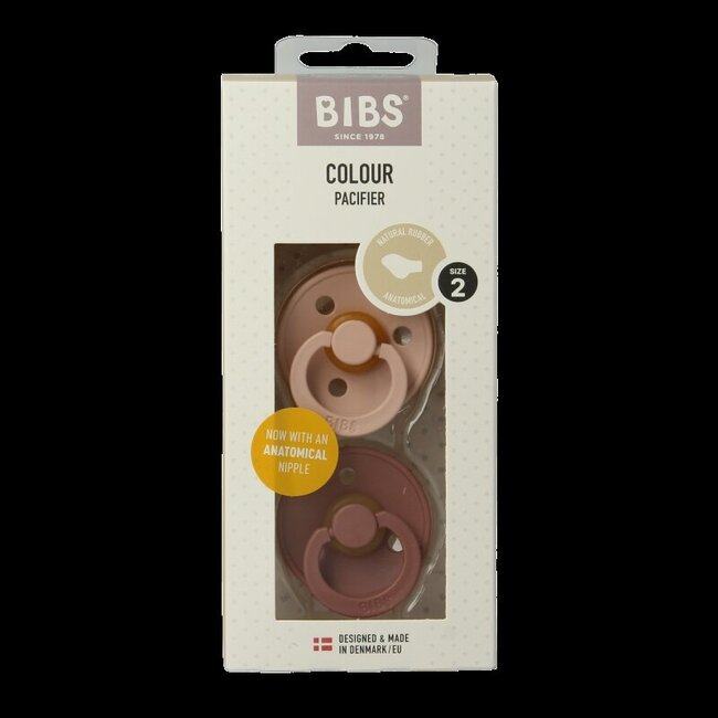 Fopspeen anatomical maat 2 blush/woodstock 2 Stuks