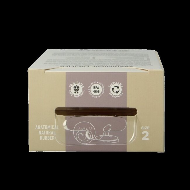 Fopspeen anatomical maat 2 blush/woodstock 2 Stuks