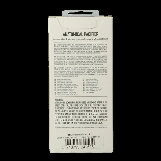 Fopspeen anatomical maat 2 blush/woodstock 2 Stuks