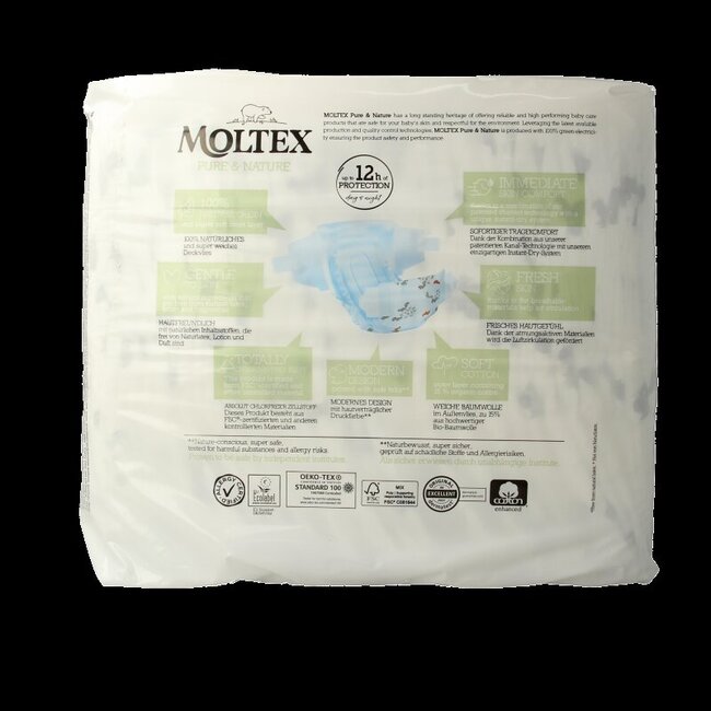 Pure & nature babyluiers midi 33 Stuks