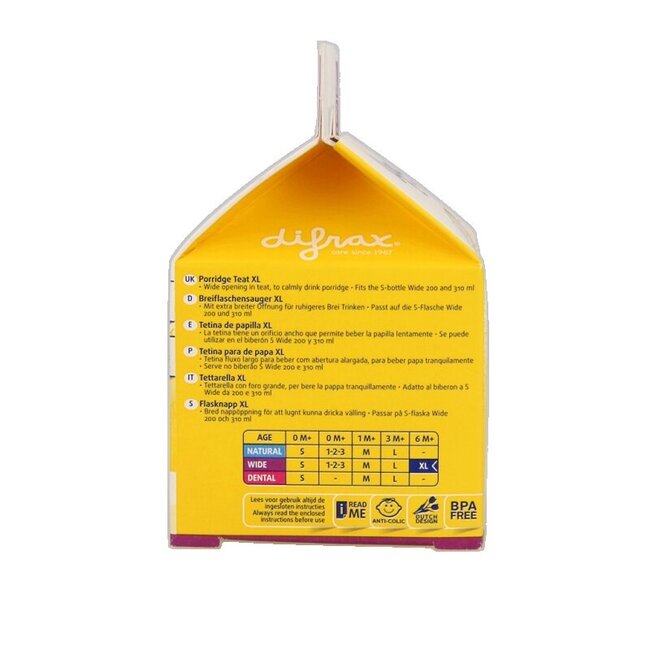 Tétine à Bouillie XL 2 Pièces