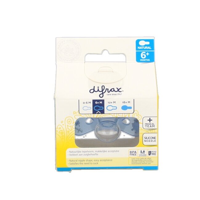 Fopspeen natural 6+ maanden nacht 1 Stuks