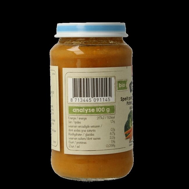 Speltpasta groente 10+ maanden demeter bio 220 Gram