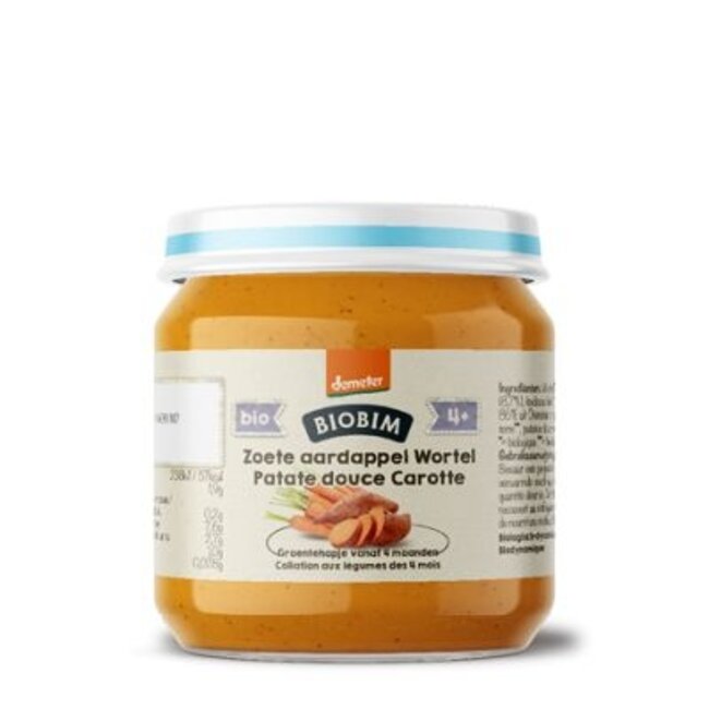 Zoete aardappel wortel 4+ maanden demeter bio 125 Gram