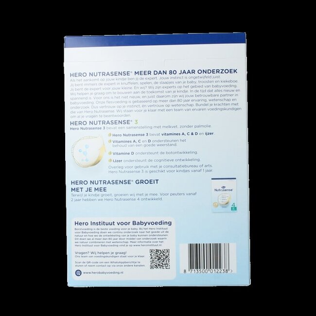 Nutrasense peutermelk 3 (1+jr) 700 Gram