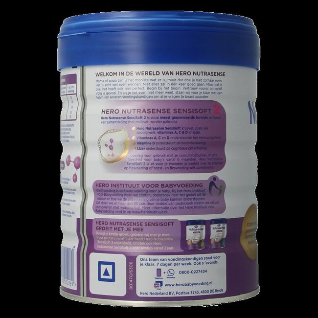 Nutrasense SensiSoft Lait de suite 2 (6-12 mois) 800 g