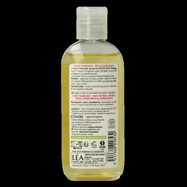 Huile d'amande douce bébé 100 ml
