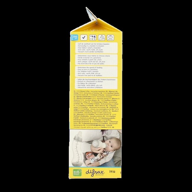 Biberon S Natural 1-2-3 doseur 250 ml 1 unité