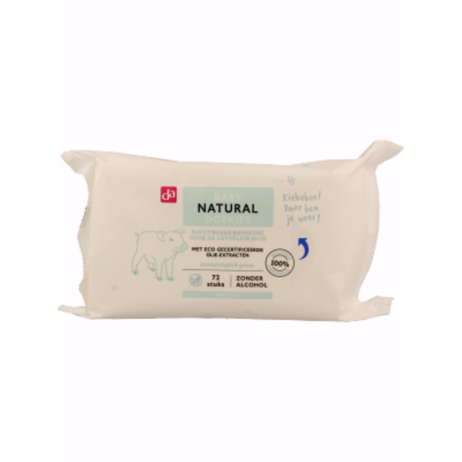 Baby doekjes naturel 72 Stuks