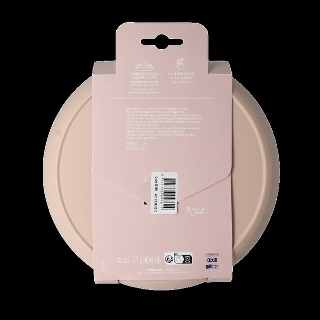 Eetset met beker nude 1 Set